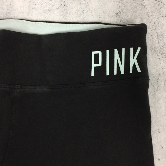 Victoria Secret PINK Yoga Leggings Womens Small Black Tapered - Picture 4 of 11